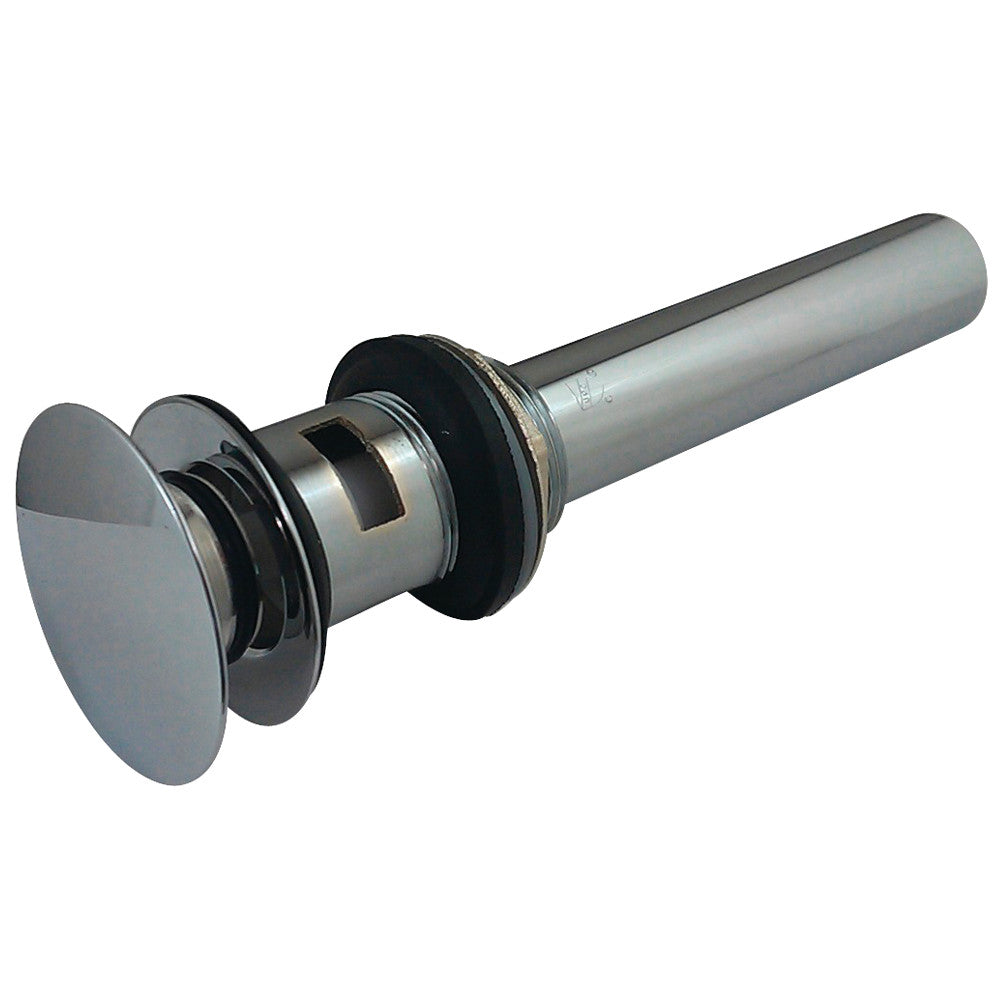 Kingston Brass EV6001 Push Pop-Up Drain with Overflow Hole, 22 Gauge, Polished Chrome - BNGBath