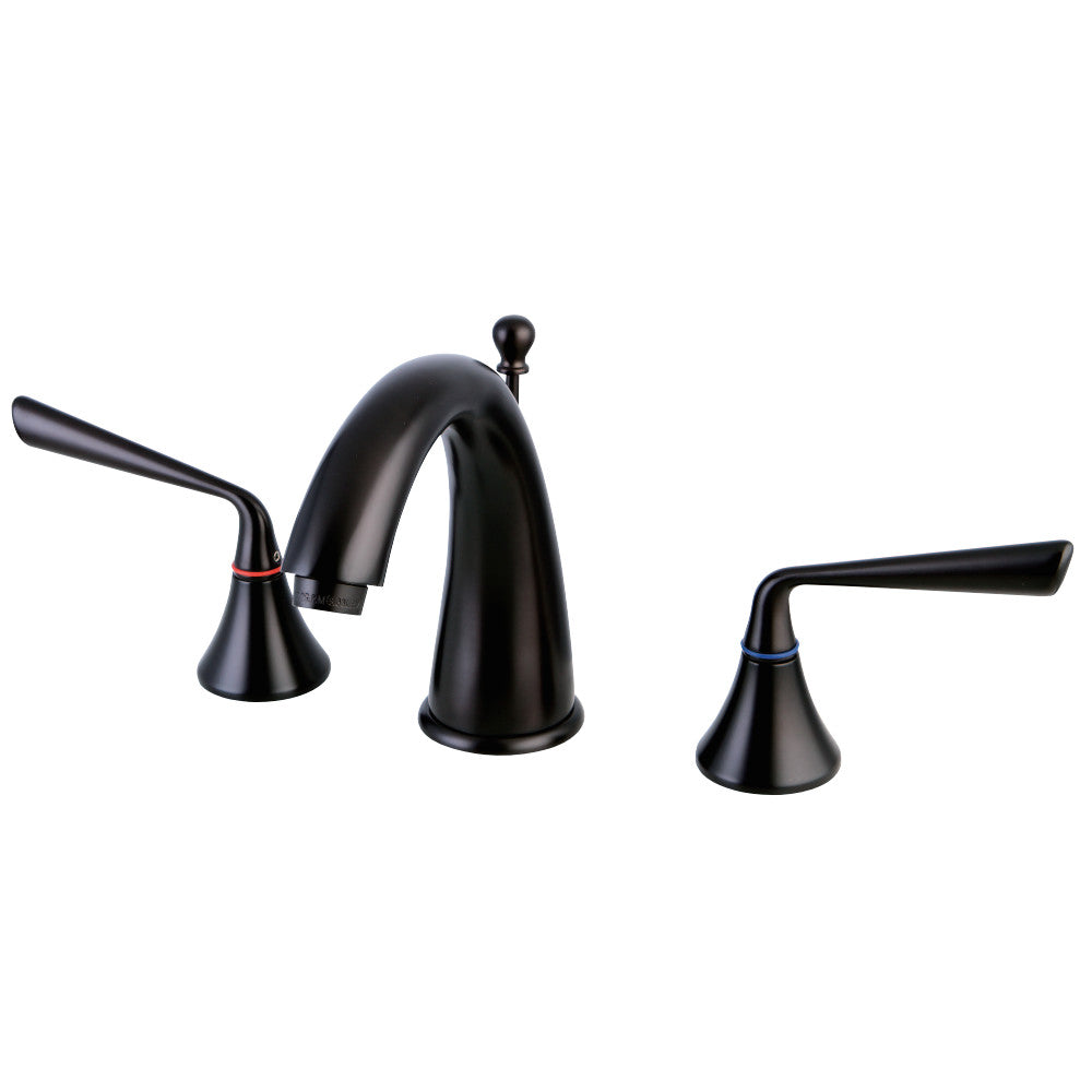 Kingston Brass KS2975ZL 8 in. Widespread Bathroom Faucet, Oil Rubbed Bronze - BNGBath