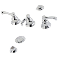 Thumbnail for Kingston Brass KB321FL Bidet Faucet, Polished Chrome - BNGBath