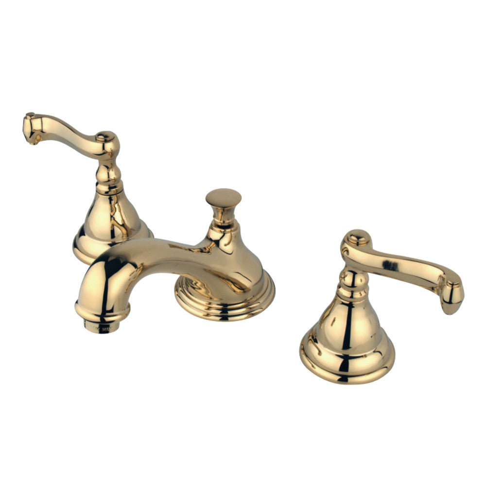 Kingston Brass KS5562FL 8 in. Widespread Bathroom Faucet, Polished Brass - BNGBath