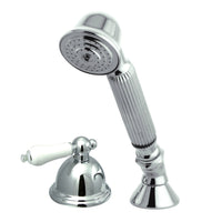 Thumbnail for Kingston Brass KSK3351PLTR Transfer Valve Set for Roman Tub Filler, Polished Chrome - BNGBath