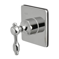 Thumbnail for Kingston Brass KS3041TAL Tudor 3-Way Diverter Valve with Trim Kit, Polished Chrome - BNGBath