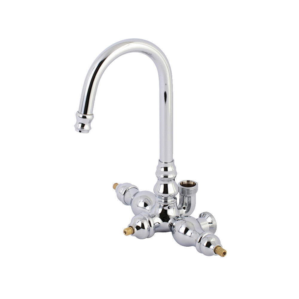 Aqua Vintage AET200-1 Gooseneck Clawfoot Tub Faucet Body Only, Polished Chrome - BNGBath