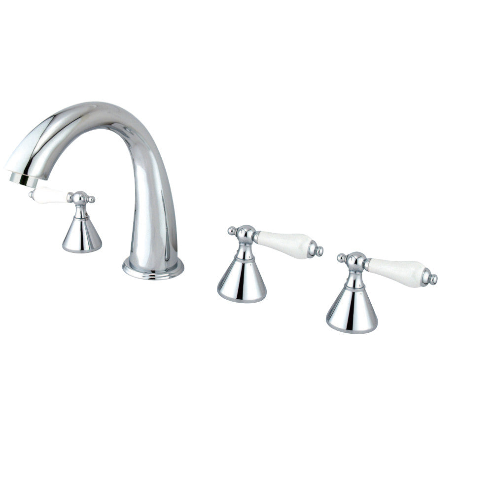 Kingston Brass KS23615PL Roman Tub Faucet with Hand Shower, Polished Chrome - BNGBath