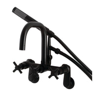 Thumbnail for Aqua Vintage AE8450DX Concord Wall Mount Clawfoot Tub Faucet, Matte Black - BNGBath