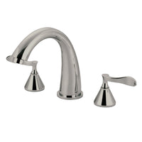 Thumbnail for Kingston Brass KS2368CFL Century Roman Tub Faucet, Brushed Nickel - BNGBath