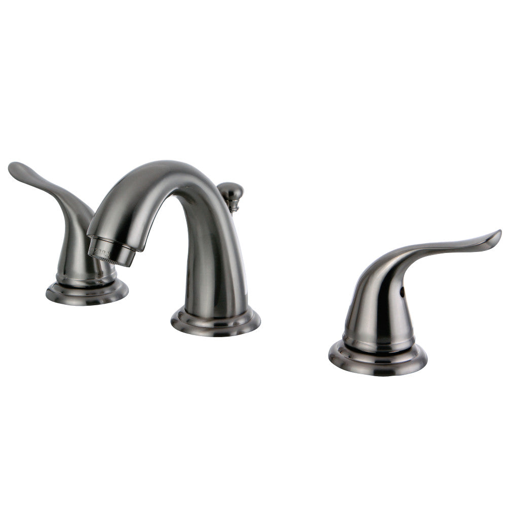 Kingston Brass KB2918YL Yosemite Widespread Bathroom Faucet, Brushed Nickel - BNGBath