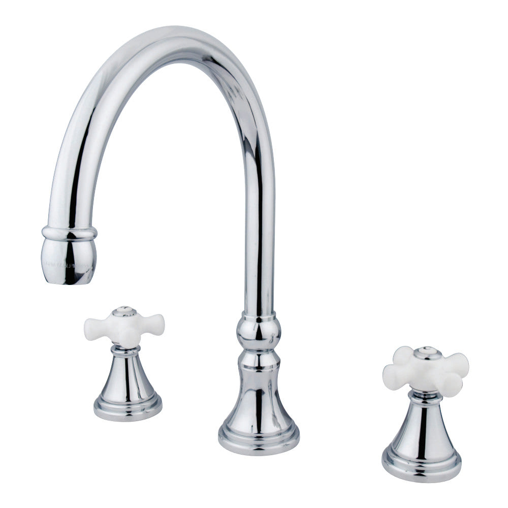 Kingston Brass KS2341PX Roman Tub Faucet, Polished Chrome - BNGBath