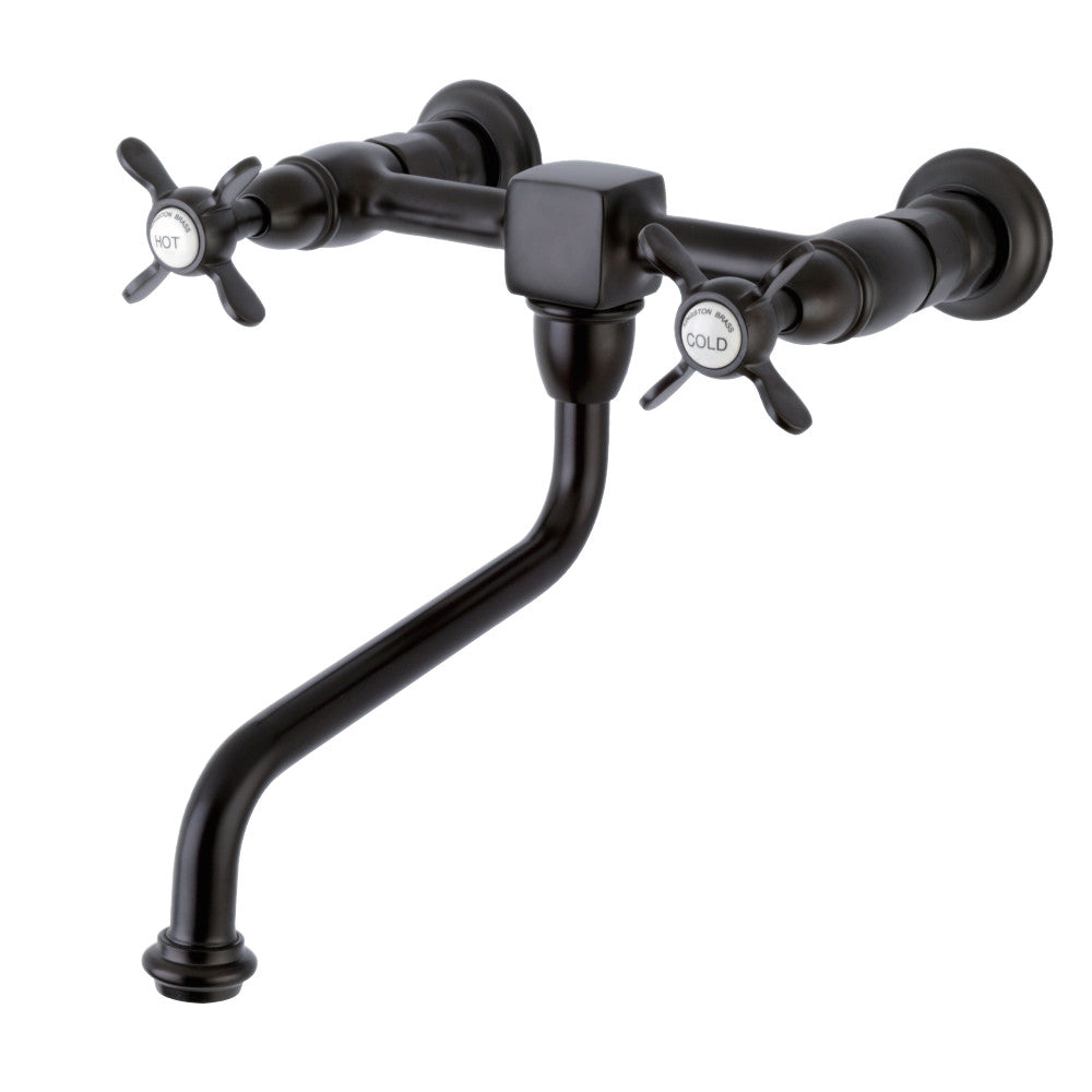 Kingston Brass KS1215BEX Essex Wall Mount Bathroom Faucet, Oil Rubbed Bronze - BNGBath