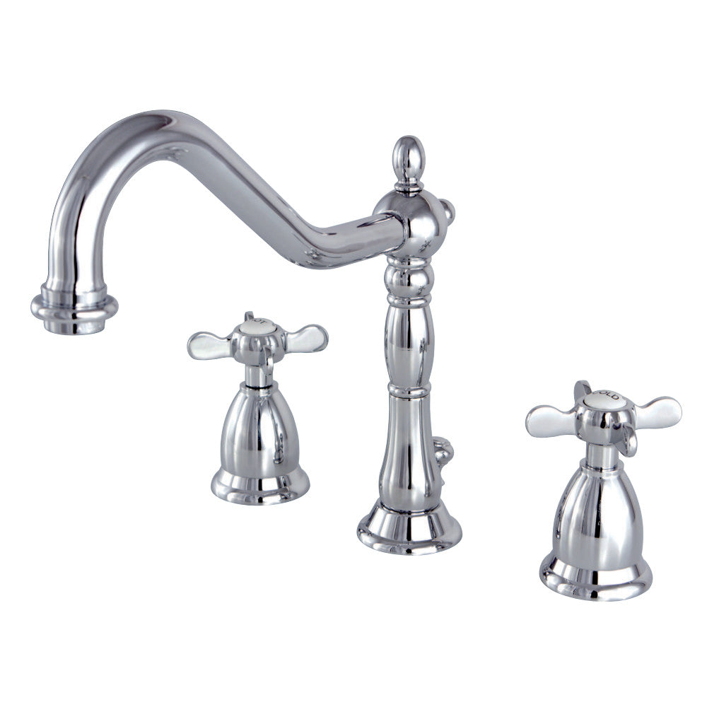 Kingston Brass KS1991BEX 8 in. Widespread Bathroom Faucet, Polished Chrome - BNGBath