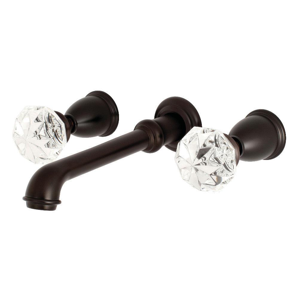 Kingston Brass KS7025KWL Krystal Onyx Wall Mount Roman Tub Faucet, Oil Rubbed Bronze - BNGBath