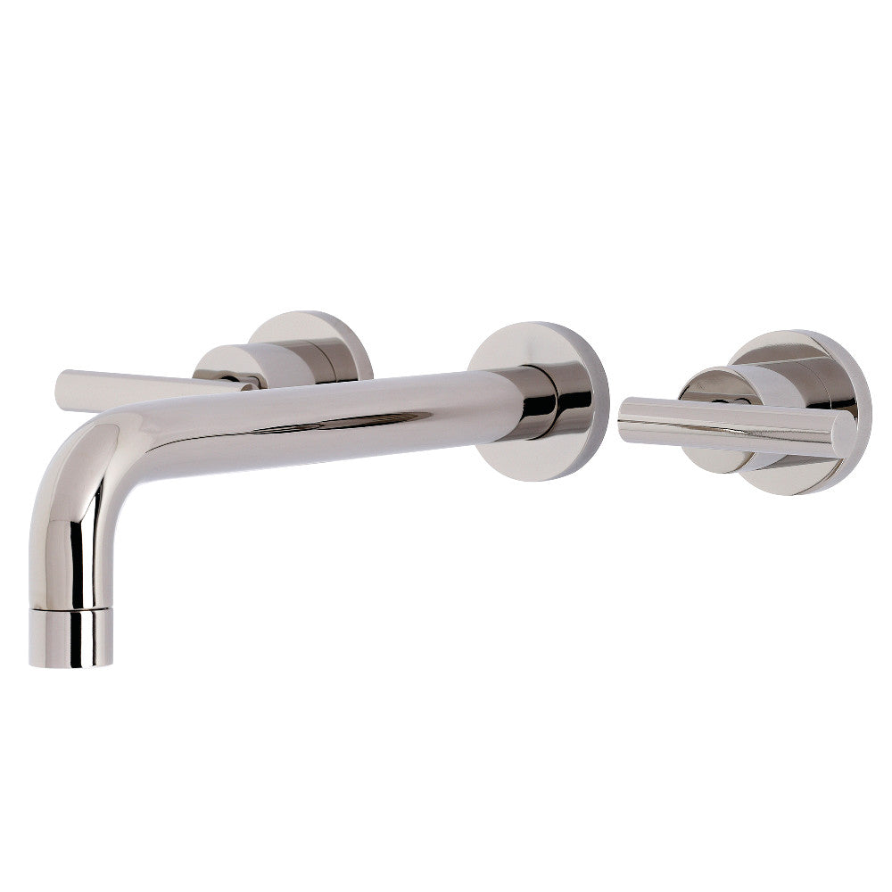 Kingston Brass KS8026CML Manhattan Two-Handle Wall Mount Tub Faucet, Polished Nickel - BNGBath