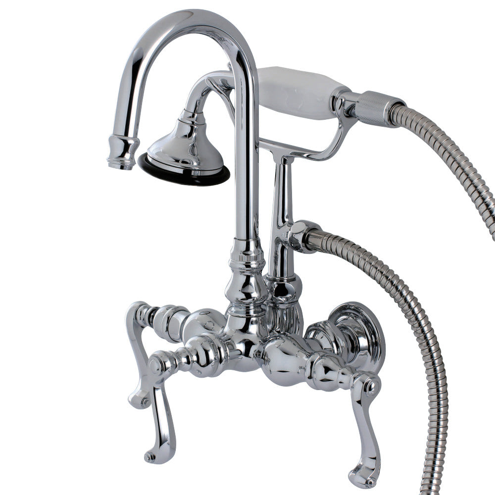 Aqua Vintage AE8T1FL Royale Wall Mount Clawfoot Tub Faucet, Polished Chrome - BNGBath