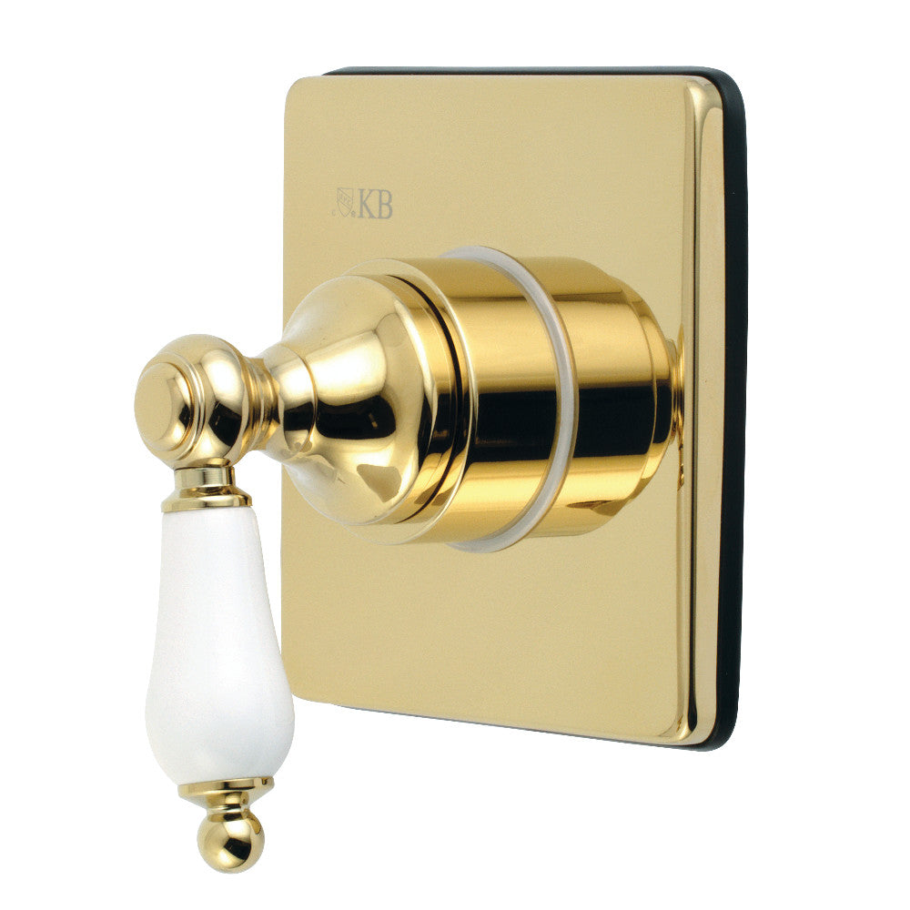 Kingston Brass KS3042PL 3-Way Diverter Valve with Trim Kit, Polished Brass - BNGBath