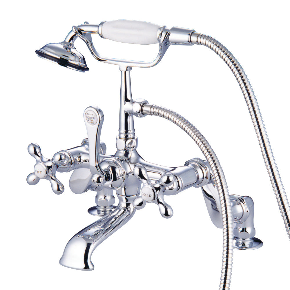 Kingston Brass CC658T1 Vintage Adjustable Center Deck Mount Tub Faucet, Polished Chrome - BNGBath