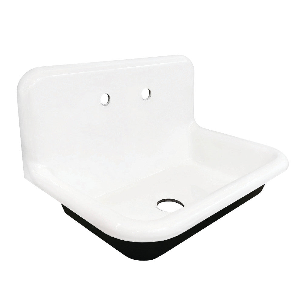 Gourmetier Towne 30X20 Cast Iron Single Bowl Wall Mount Sink - BNGBath