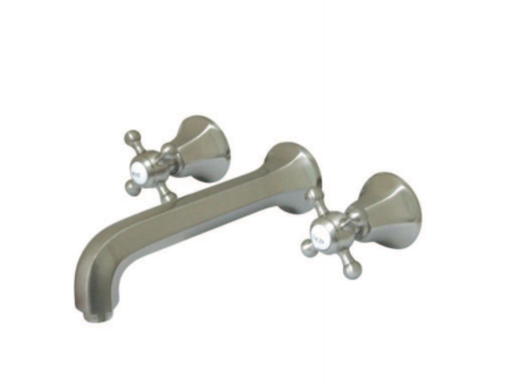 Kingston Brass KS4128BX Wall Mount Bathroom Faucet, Brushed Nickel - BNGBath