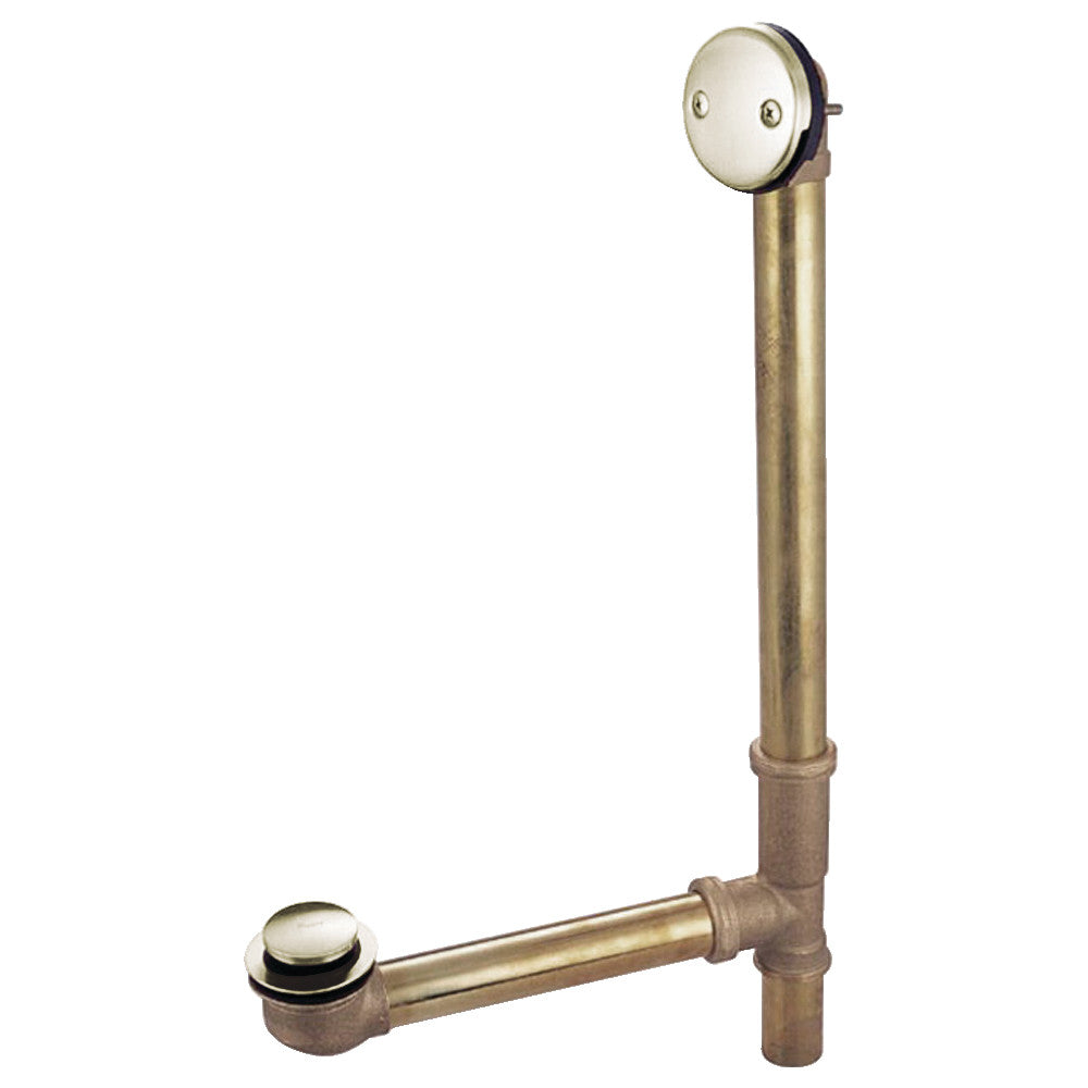 Kingston Brass DTT2166 16" Bathtub Waste and Overflow Drain, Polished Nickel - BNGBath