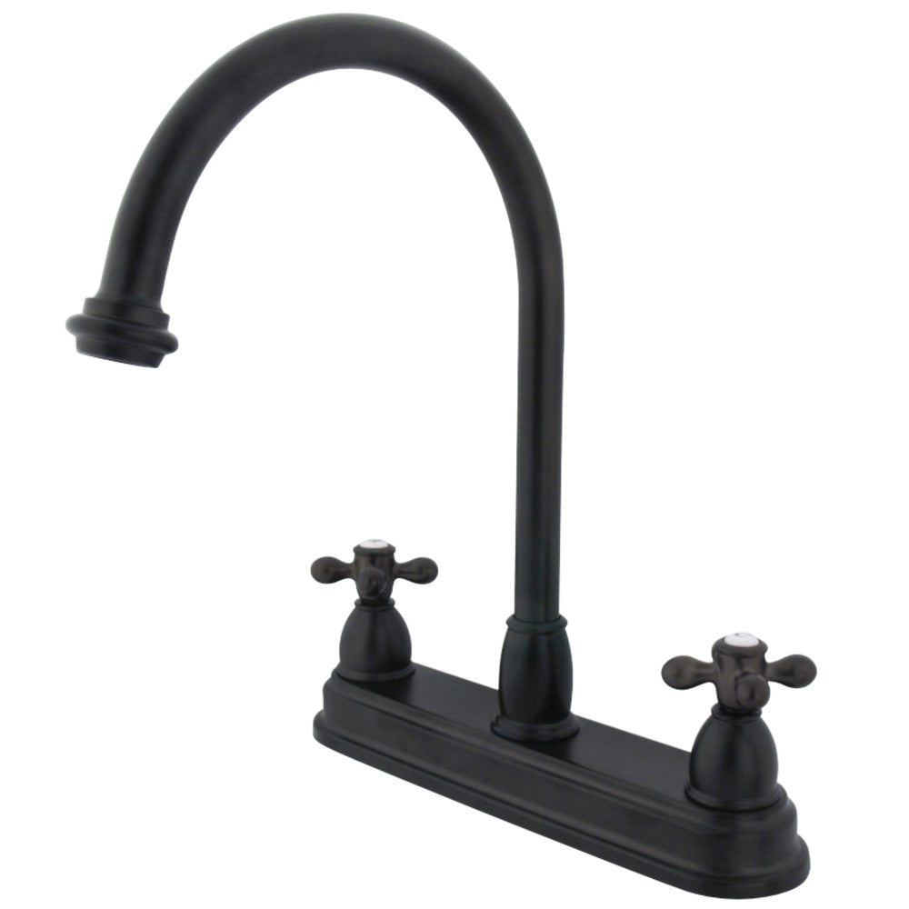 Kingston Brass KB3745AX Restoration Centerset Kitchen Faucet, Oil Rubbed Bronze - BNGBath