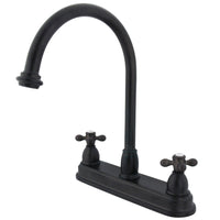 Thumbnail for Kingston Brass KB3745AX Restoration Centerset Kitchen Faucet, Oil Rubbed Bronze - BNGBath