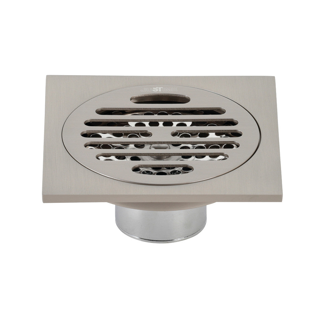 Kingston Brass BSF4262BN Watercourse Symmetric 4" Square Grid Shower Drain, Brushed Nickel - BNGBath