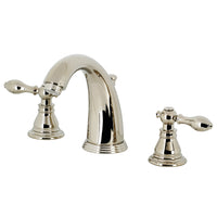 Thumbnail for Kingston Brass KB986ACLPN American Classic Widespread Bathroom Faucet with Retail Pop-Up, Polished Nickel - BNGBath