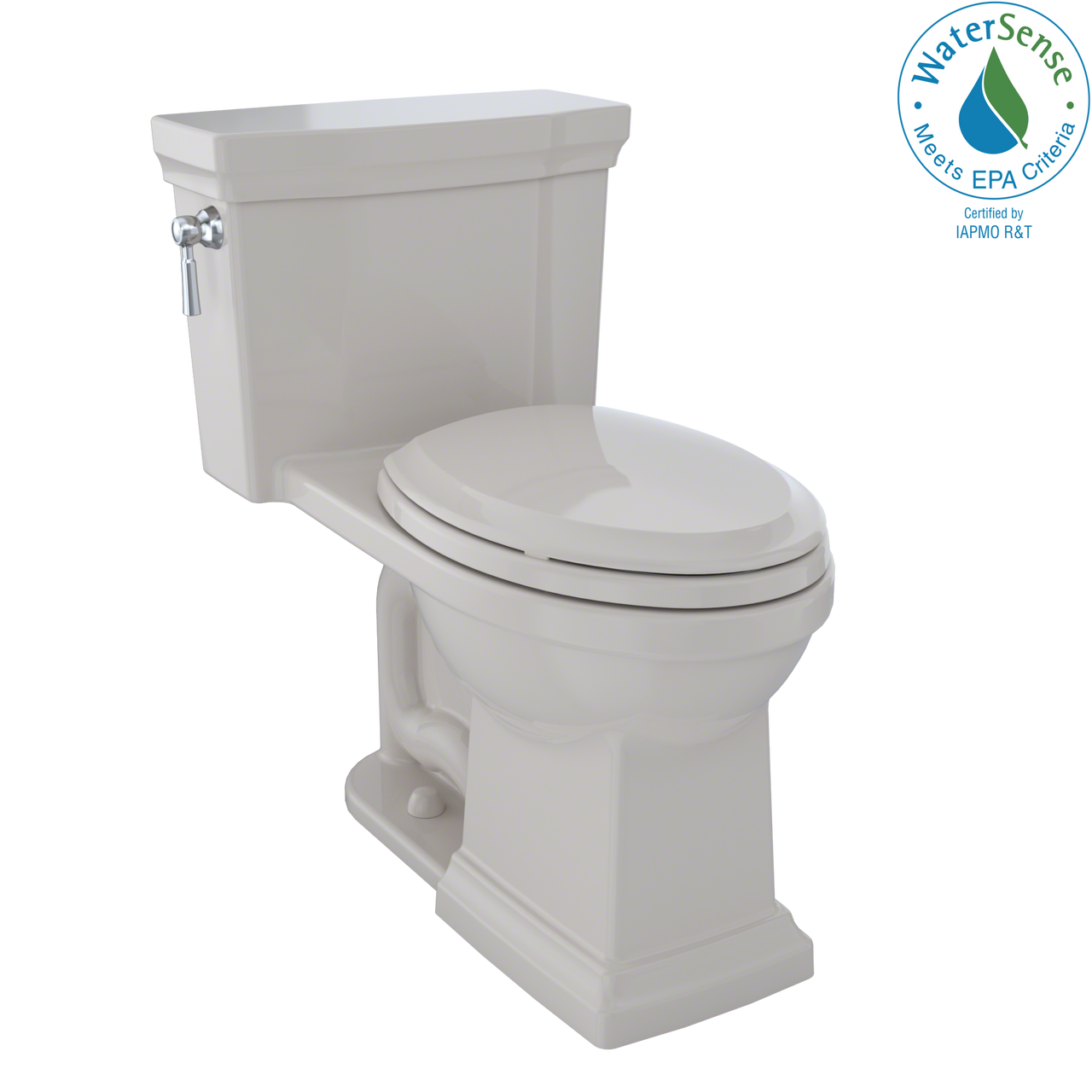 TOTO Promenade II One-Piece Elongated 1.28 GPF Universal Height Toilet with CeFiONtect,  - MS814224CEFG#12 - BNGBath