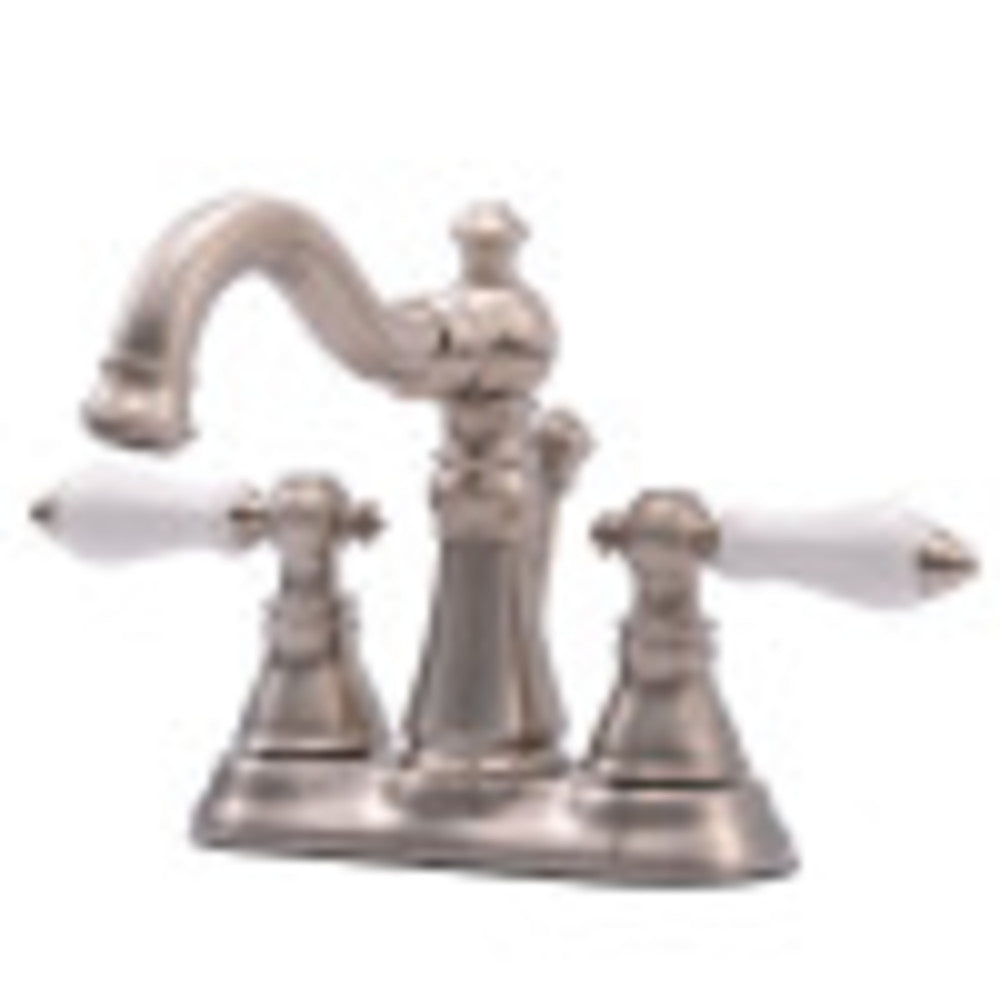 Fauceture FS1608APL 4 in. Centerset Bathroom Faucet, Brushed Nickel - BNGBath