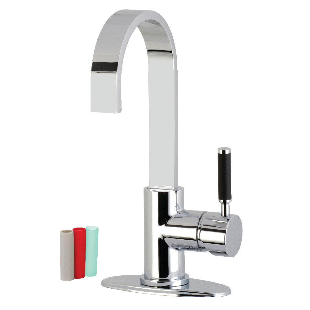 Kingston Brass LS8611DKL Kaiser One-Handle 1-Hole Deck Mounted Bar Faucet, Polished Chrome - BNGBath