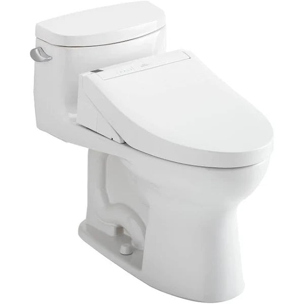 TOTO WASHLET+  Supreme II One-Piece Elongated 1.28 GPF Toilet and WASHLET C5 Bidet Seat - MW6343084CEFG#01 - BNGBath