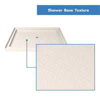 Thumbnail for DreamLine Flex 36 in. D x 48 in. W x 74 3/4 in. H Semi-Frameless Pivot Shower Door and SlimLine Shower Base Kit - BNGBath