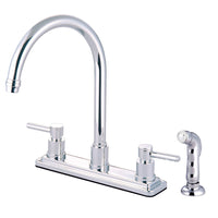 Thumbnail for Kingston Brass KS8791DL Concord 8-Inch Centerset Kitchen Faucet, Polished Chrome - BNGBath