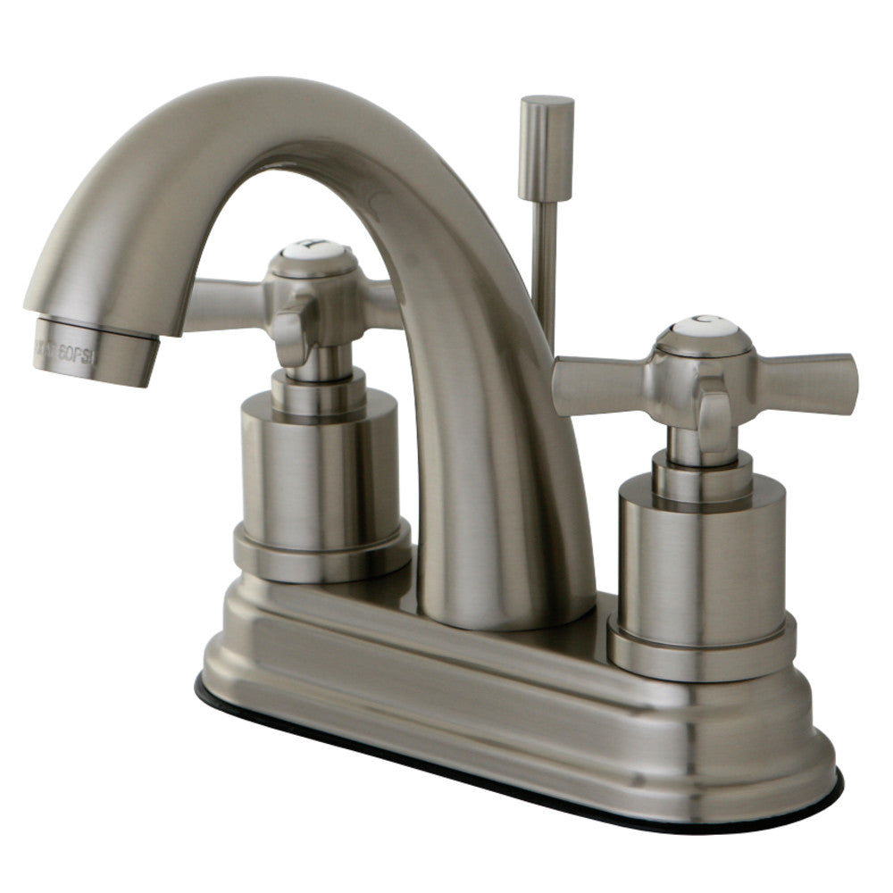 Kingston Brass KS8618ZX 4 in. Centerset Bathroom Faucet, Brushed Nickel - BNGBath