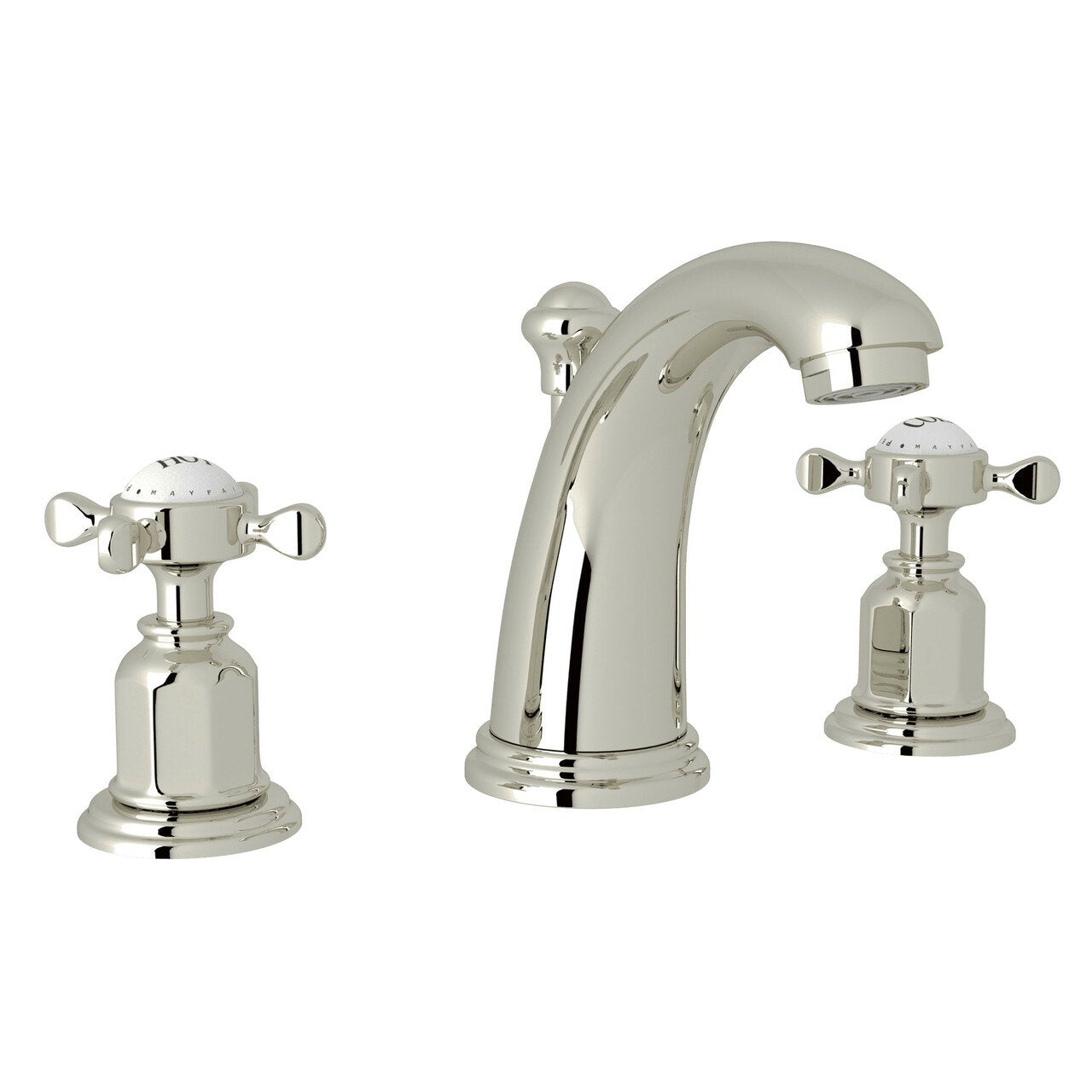 Perrin & Rowe Edwardian High Neck Widespread Bathroom Faucet - BNGBath