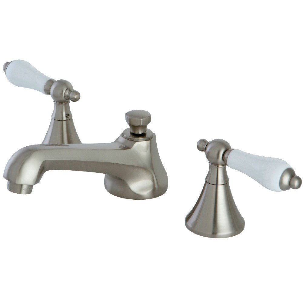 Kingston Brass KS4478PL 8 in. Widespread Bathroom Faucet, Brushed Nickel - BNGBath