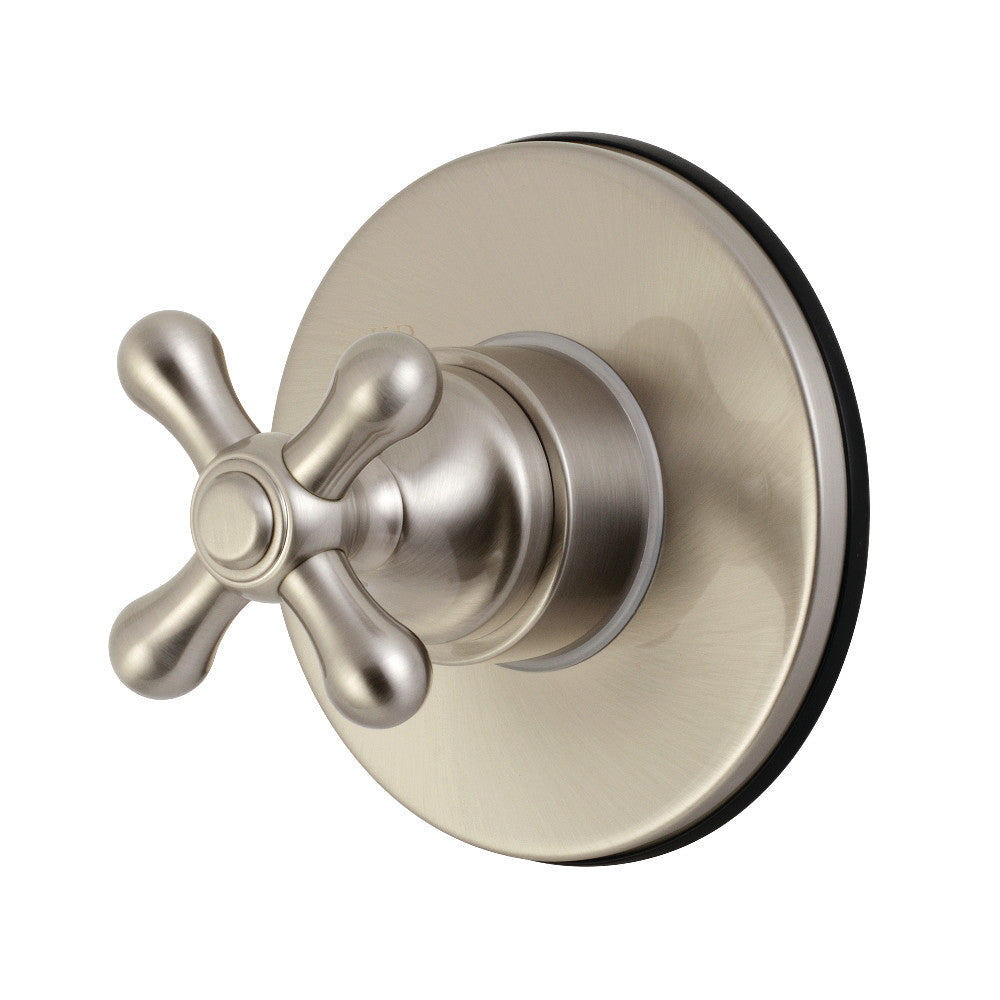 Kingston Brass KS3038AX 3-Way Diverter Valve with Trim Kit, Brushed Nickel - BNGBath