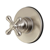 Thumbnail for Kingston Brass KS3038AX 3-Way Diverter Valve with Trim Kit, Brushed Nickel - BNGBath