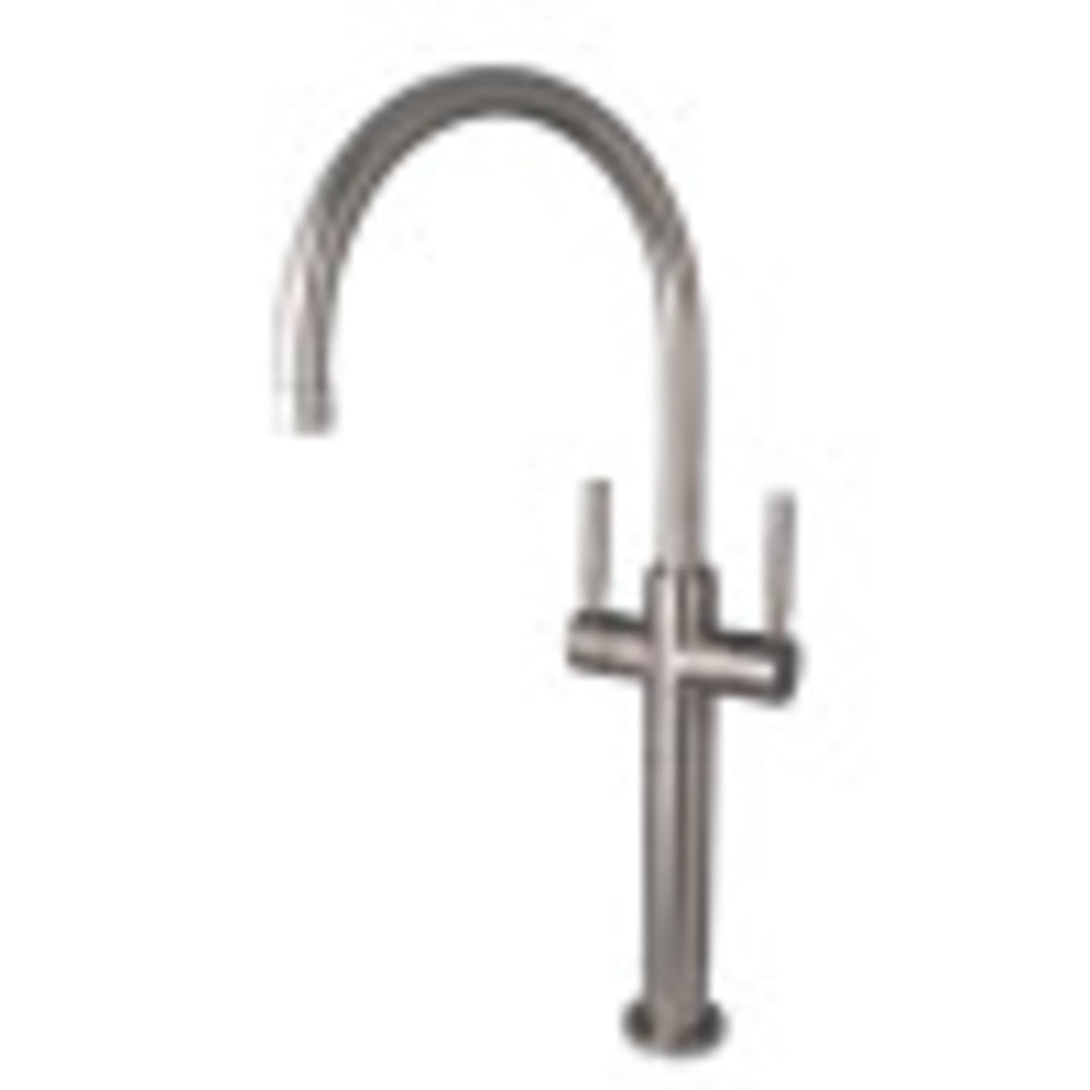 Kingston Brass KS8098DL Vessel Sink Faucet, Brushed Nickel - BNGBath