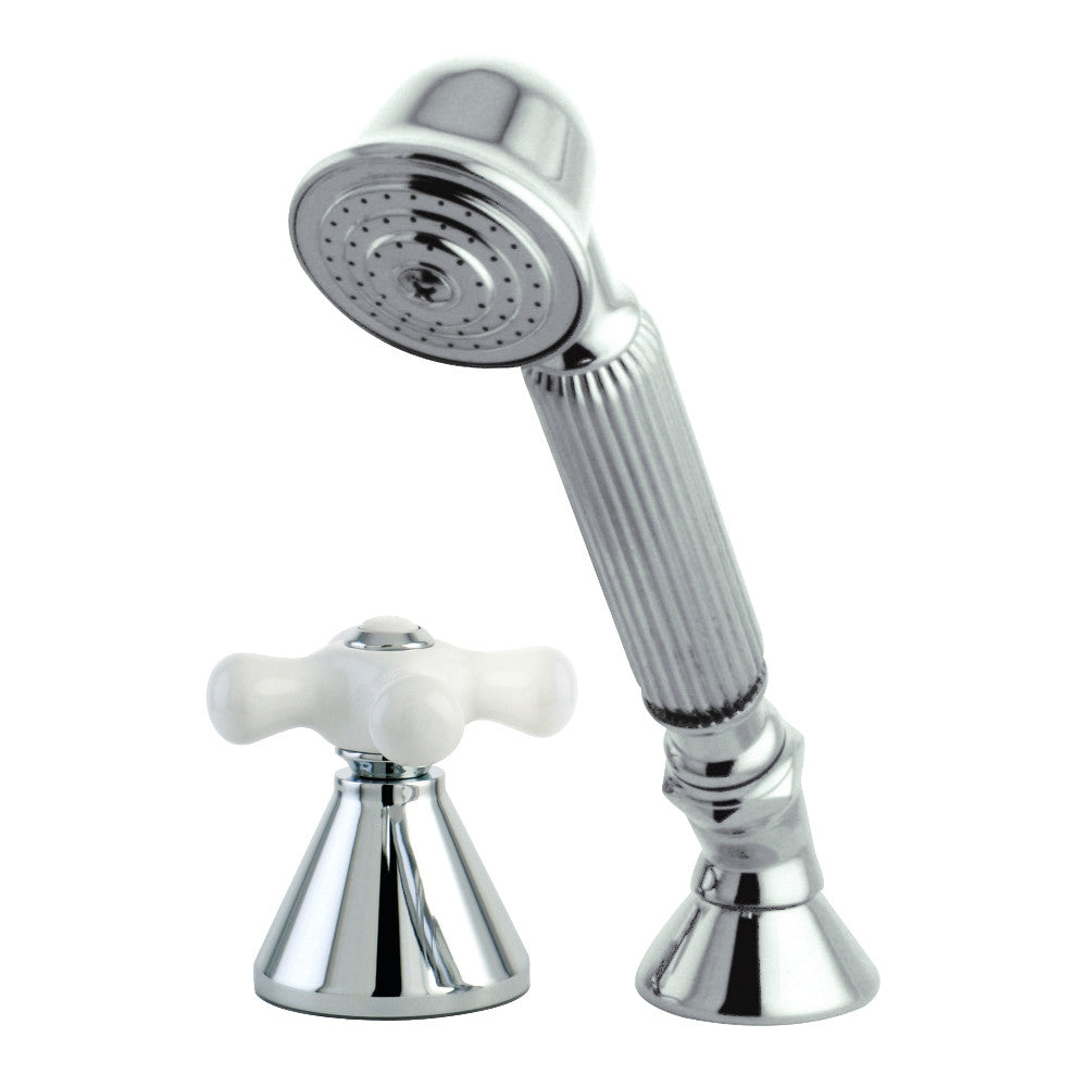 Kingston Brass KSK2361PXTR Transfer Valve Set for Roman Tub Filler, Polished Chrome - BNGBath