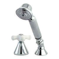 Thumbnail for Kingston Brass KSK2361PXTR Transfer Valve Set for Roman Tub Filler, Polished Chrome - BNGBath