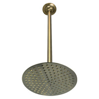 Thumbnail for Kingston Brass K236K23 Trimscape 7-3/4 Inch Showerhead with 17 in. Ceiling Mount Shower Arm, Antique Brass - BNGBath