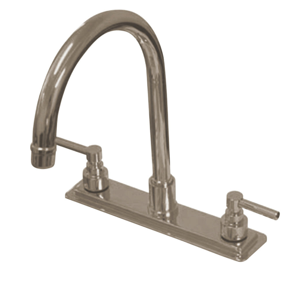 Kingston Brass KS8798ELLS Elinvar 8-Inch Centerset Kitchen Faucet, Brushed Nickel - BNGBath