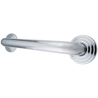 Thumbnail for Kingston Brass DR314121 Restoration 12-Inch Decorative 1-1/4-Inch OD Grab Bar, Polished Chrome - BNGBath