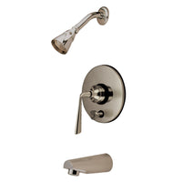 Thumbnail for Kingston Brass KB86980ZL Silver Sage Tub & Shower Faucet with Diverter, Brushed Nickel - BNGBath