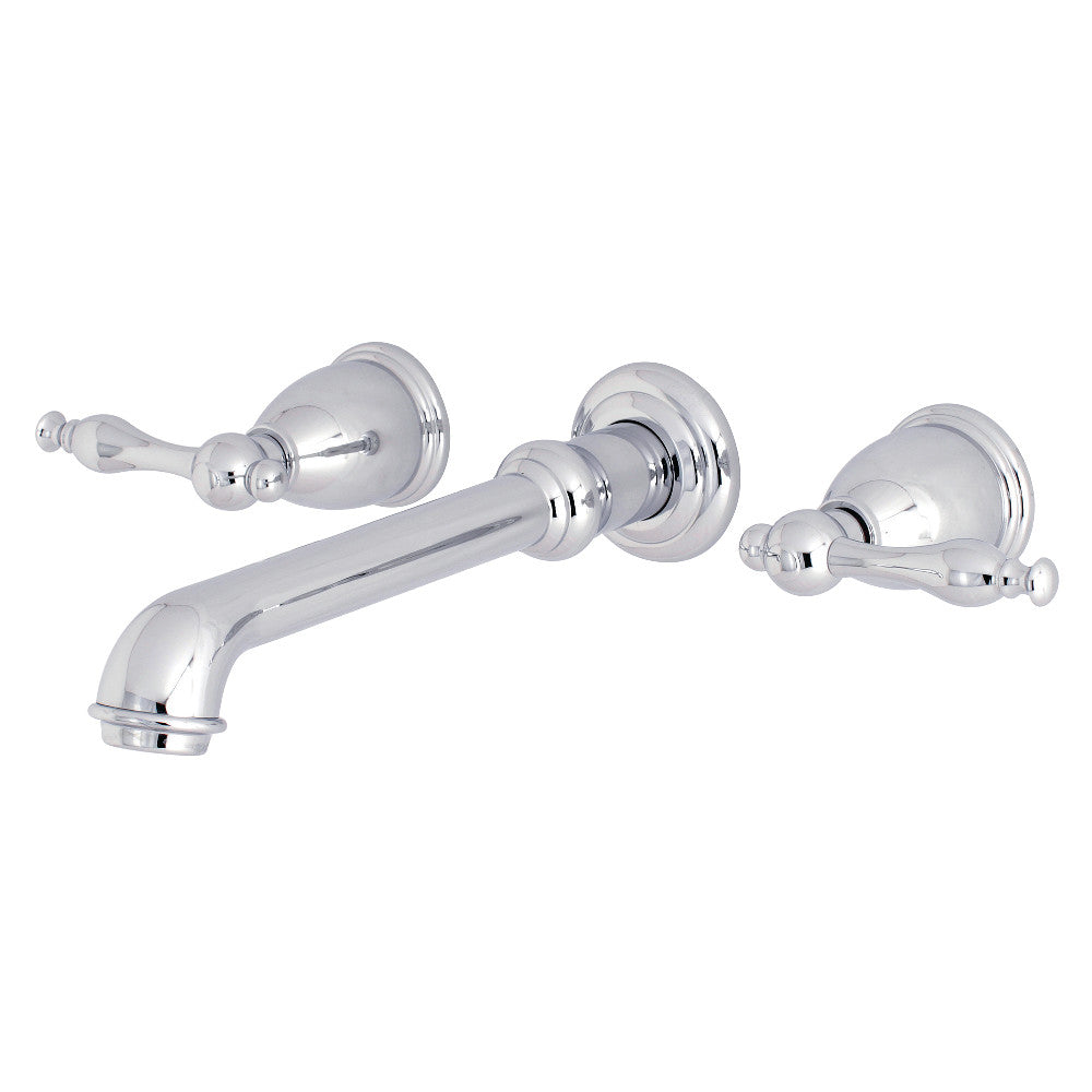 Kingston Brass KS7021NL Naples 2-Handle Wall Mount Roman Tub Faucet, Polished Chrome - BNGBath