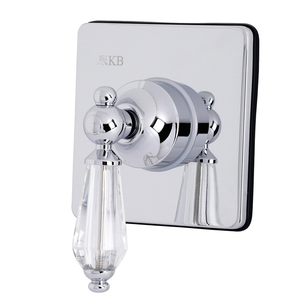 Kingston Brass KS3041WLL 3-Way Diverter Valve with Trim Kit, Polished Chrome - BNGBath