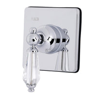 Thumbnail for Kingston Brass KS3041WLL 3-Way Diverter Valve with Trim Kit, Polished Chrome - BNGBath