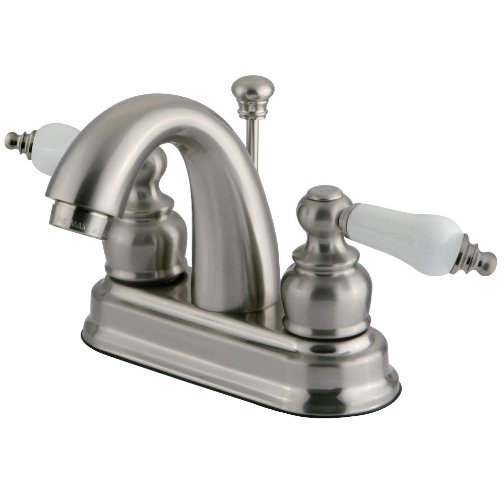 Kingston Brass GKB5618PL 4 in. Centerset Bathroom Faucet, Brushed Nickel - BNGBath