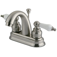 Thumbnail for Kingston Brass GKB5618PL 4 in. Centerset Bathroom Faucet, Brushed Nickel - BNGBath