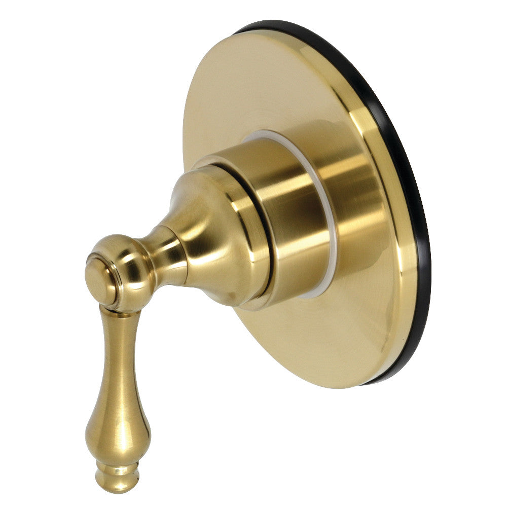 Kingston Brass KS3037AL 3-Way Diverter Valve with Trim Kit, Brushed Brass - BNGBath